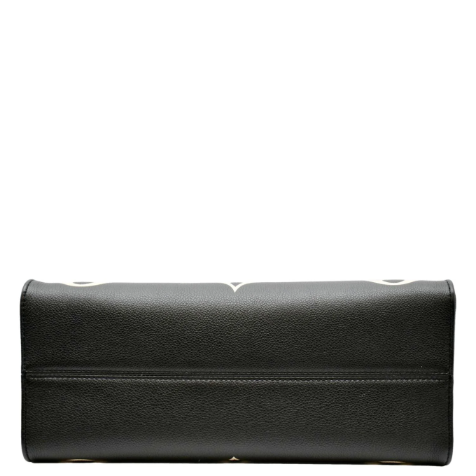 LOUIS Onthego GM Giant Monogram Leather Tote Bag Black/white size: 41 cm - Image 3