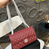 Cc new arrival cf caviar leather bag size: 25* 15 cm