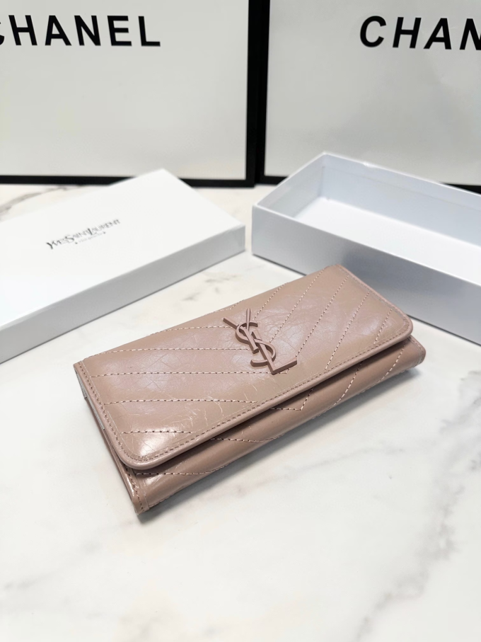 Y new arrival women wallet pink size: 19*10 cm - Image 3