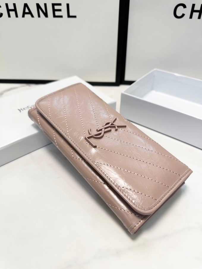 Y new arrival women wallet pink size: 19*10 cm - Image 4