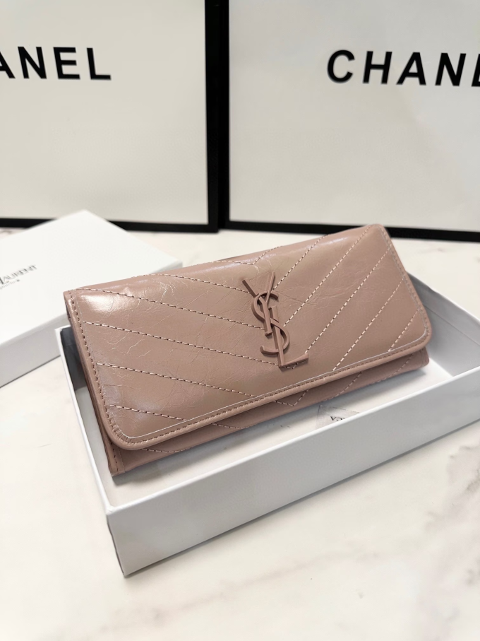 Y new arrival women wallet pink size: 19*10 cm - Image 7