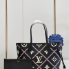Louis Neverfull MM Monogram Empriente Cream/Black size:31*28*14 cm