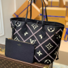 Louis Neverfull MM Monogram Empriente Cream/Black size:31*28*14 cm