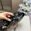 cc Calfskin Charms Medium Deauville Tote Black