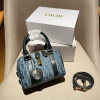 D Groove 20Denim Oblique denim bag