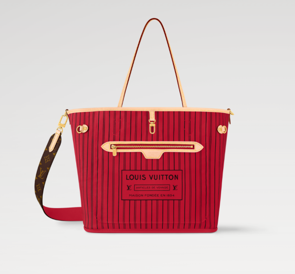 Louis Neverfull Bandouli??re Inside Out MM bag size: 31*28 * 14 cm