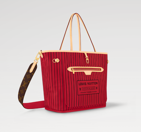 Louis Neverfull Bandouli??re Inside Out MM bag size: 31*28 * 14 cm