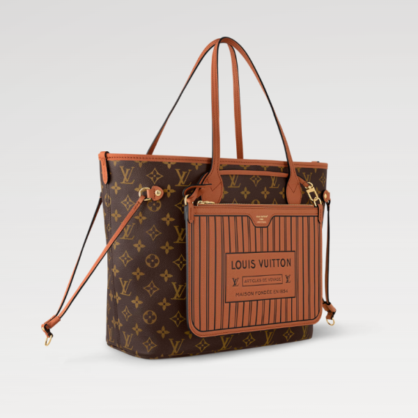 Louis new arrival Neverfull Inside Out MM bag size: 31*28*14 cm
