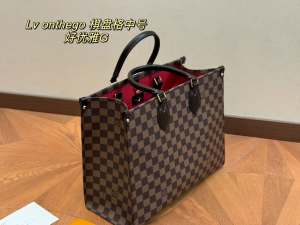 Louis new arrival onthego tote bag size: 34*26 cm