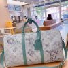 Louis N50069 KEEPALL BANDOULI??RE 50 Damier Salt bag size: 50*29*23 cm