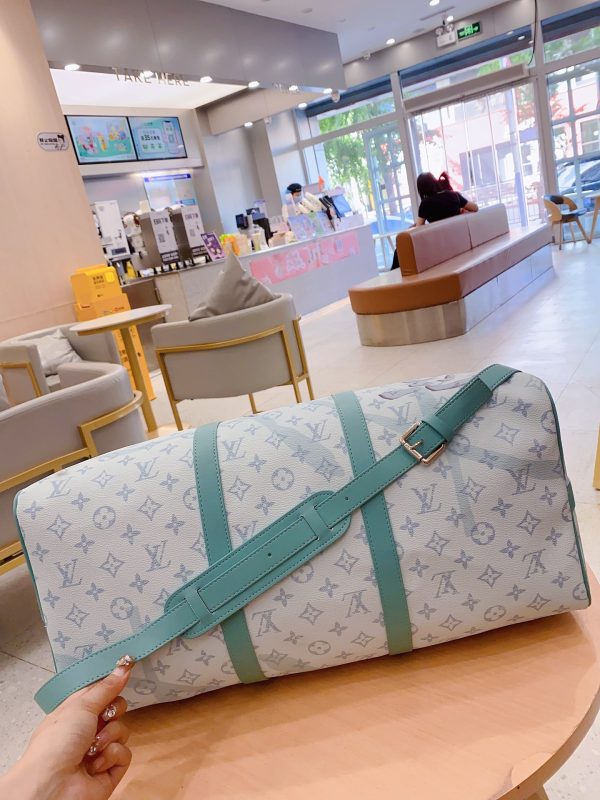 Louis N50069 KEEPALL BANDOULI??RE 50 Damier Salt bag size: 50*29*23 cm