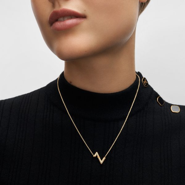 Louis Volt Upside Down Yellow Gold Pendant