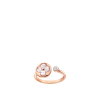 Color Blossom Mini Rose Gold, White Mother-of-Pearl and Diamond Sun Motif Ring