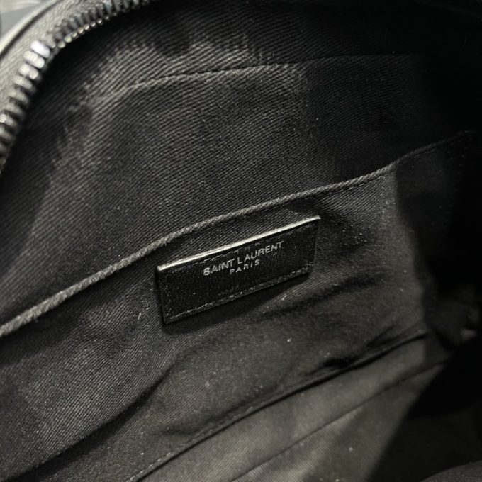 Y Lou Camera Bag Black With Metal Hardware - Image 8