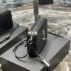 Y Lou Camera Bag Black With Silver Toned Hardware