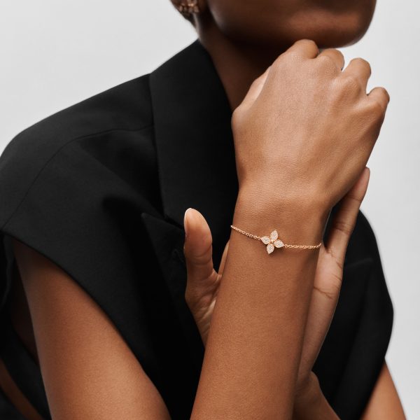 Star Blossom rose gold and diamond bracelet