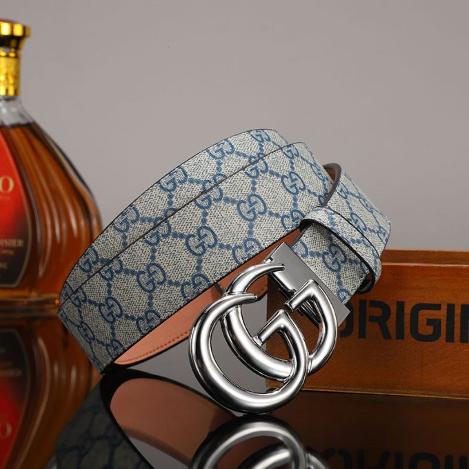 3 Colors  printed letter leather belt - Image 5