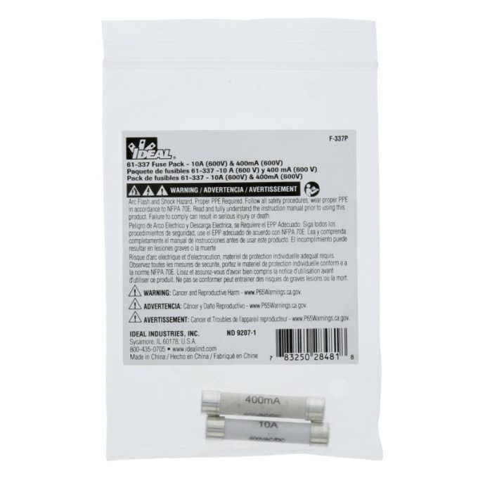 Ideal F-337P 61-337 Multimeter Fuse Pack - Image 3