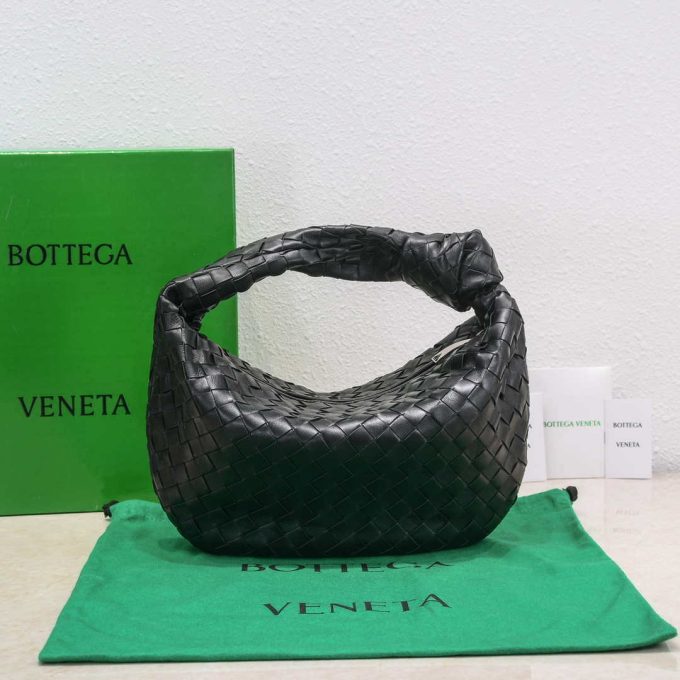 BV 690225 Teen Jodie intrecciato leather shoulder bag Black - Image 2