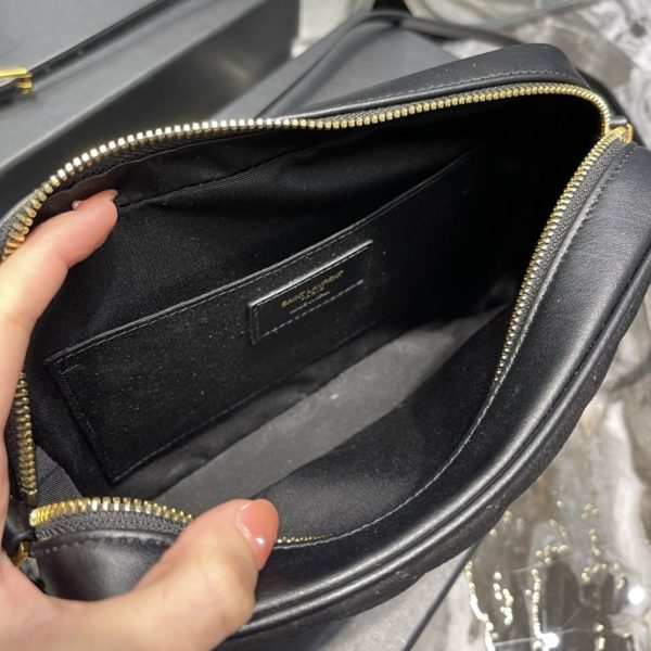 Y Lou Camera Bag Black With Gold Hardware