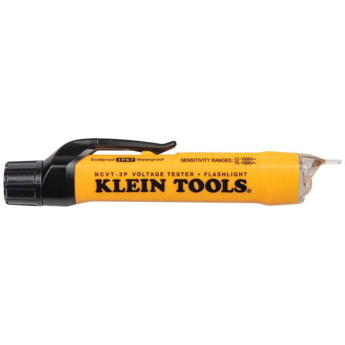 Klein Tools NCVT3P Dual Range Non-Contact Voltage Tester with Flashlight, 12 - 1000V AC - Image 3
