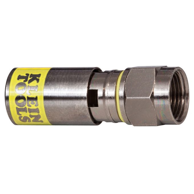 Klein Tools VDV812-612 Universal F Compression Connectors RG6/6Q 50-Pack - Image 3
