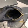 Y Circle Quilted Textured-leather Bag Black
