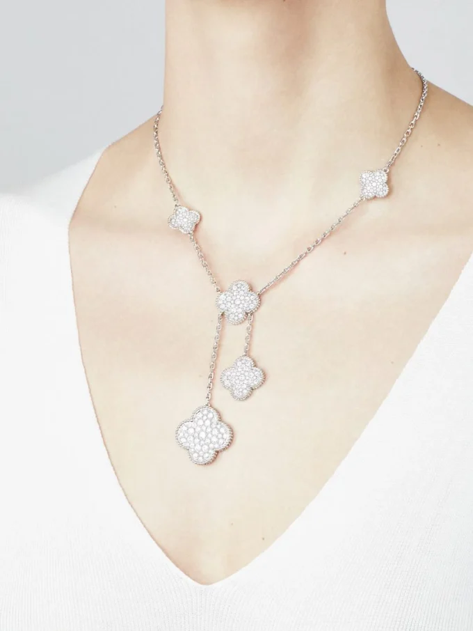 Magic Alhambra Necklace, 6 Charms - Image 3
