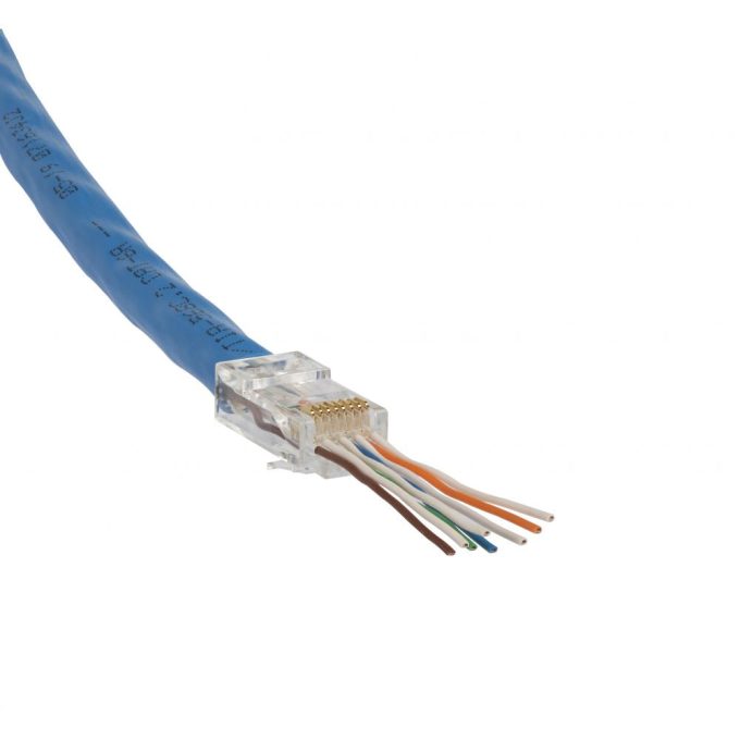 Klein Tools VDV826-704 Pass-Thru Modular Data Plugs, RJ-45-CAT6A, UTP, 50-Pack - Image 12
