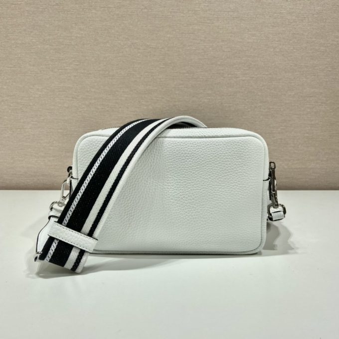 Pra Bag With Shoulder Strap White For Women, Women's Bags 8.6in/22cm 1BH082_2DKV_F0009_V_3OM - Image 2