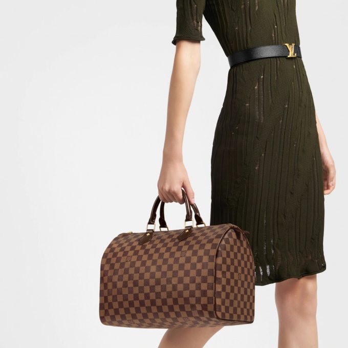 L Damier Ebene Canvas Speedy 35 N41363 - Image 5