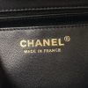 cc 23K AS2431 Mini flap Lambskin bag with top handle Black/white