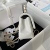 cc 23K AS2431 Mini flap Lambskin bag with top handle Black/white