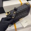 CC A67086 Boy Handbag Black Lambskin Leather Gold
