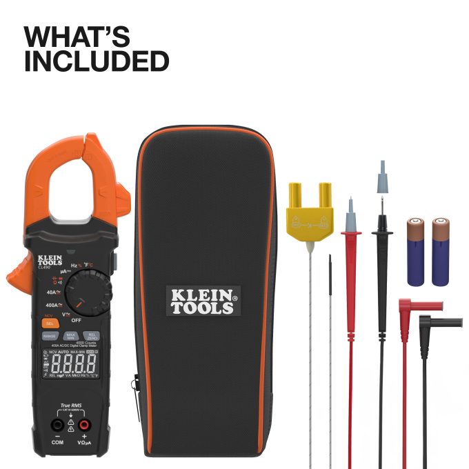 Klein Tools CL490 400A AC/DC Dual-Display Auto-Ranging Digital Clamp Meter - Image 2