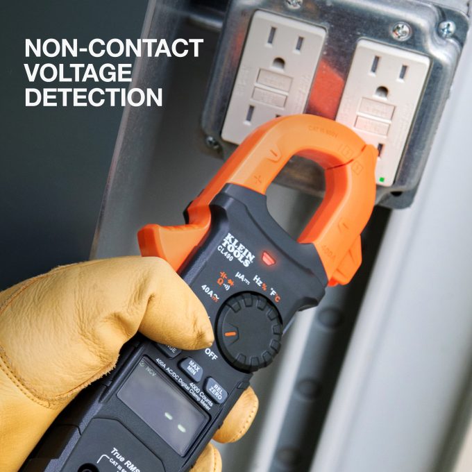 Klein Tools CL490 400A AC/DC Dual-Display Auto-Ranging Digital Clamp Meter - Image 6