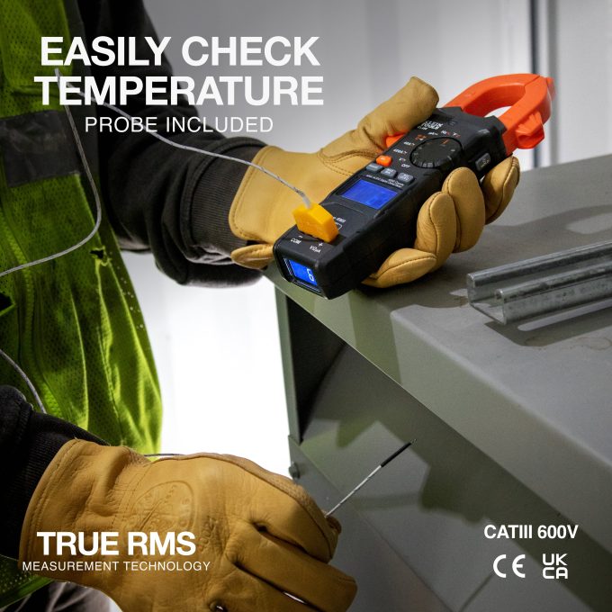 Klein Tools CL490 400A AC/DC Dual-Display Auto-Ranging Digital Clamp Meter - Image 4