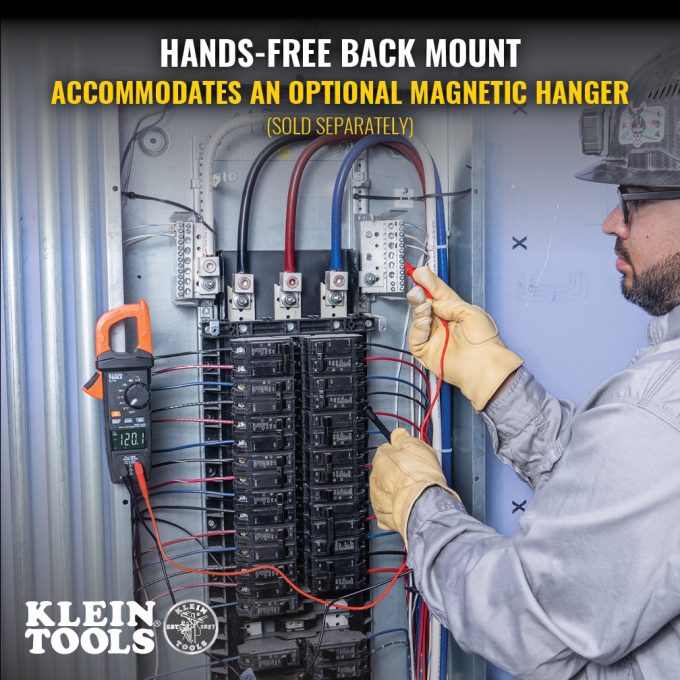 Klein Tools CL710 600A AC/DC Auto-Ranging Digital Pro Clamp Meter - Image 8