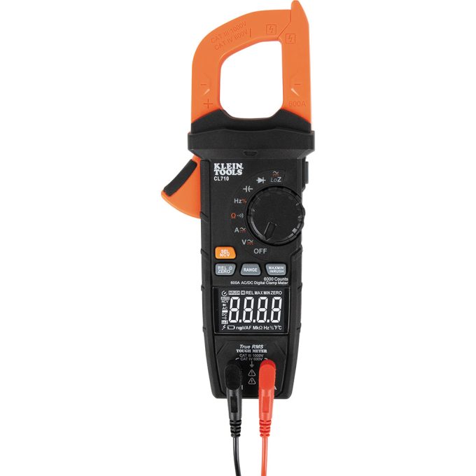 Klein Tools CL710 600A AC/DC Auto-Ranging Digital Pro Clamp Meter - Image 4