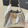 Cc new arrival 25s hobo silver bag size: 25*20  cm