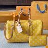 Louis new arrival yellow speedy bag size:40 cm
