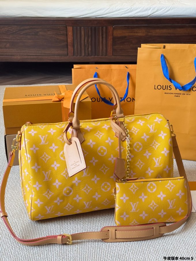 Louis new arrival yellow speedy bag size:40 cm - Image 3