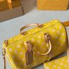 Louis new arrival yellow speedy bag size:40 cm