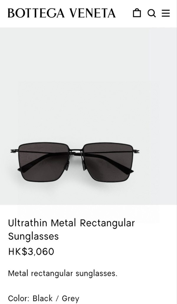BOTTEG* VENE*A Eyewear SIZE: 58-17-145