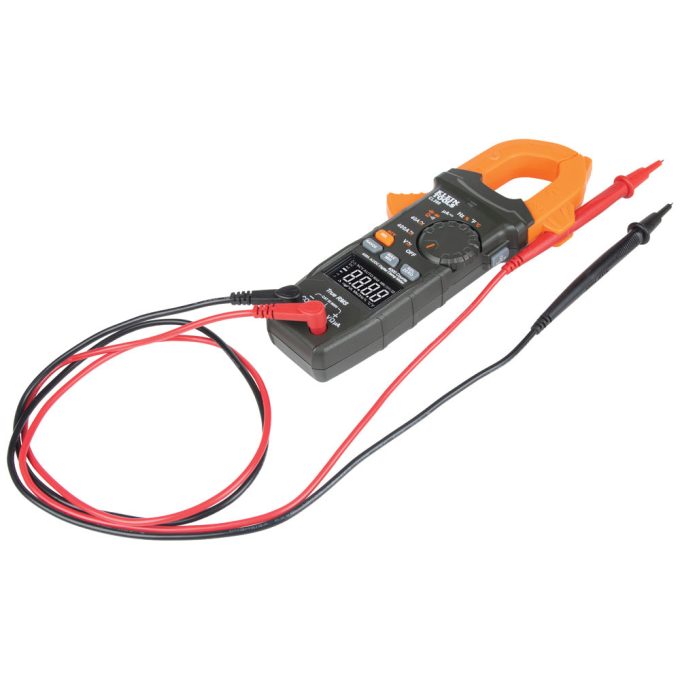 Klein Tools CL390 Digital Clamp Meter, Auto Ranging 400 AMP Measures Electronic AC/DC Voltage AC/DC Current Resistance  and TRMS - Image 2