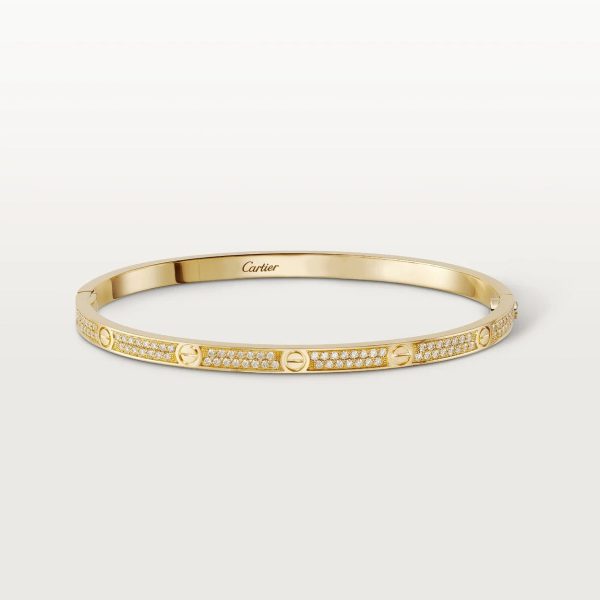 car The London Love Bracelet-Diamond Paved Small Model-4mm Width