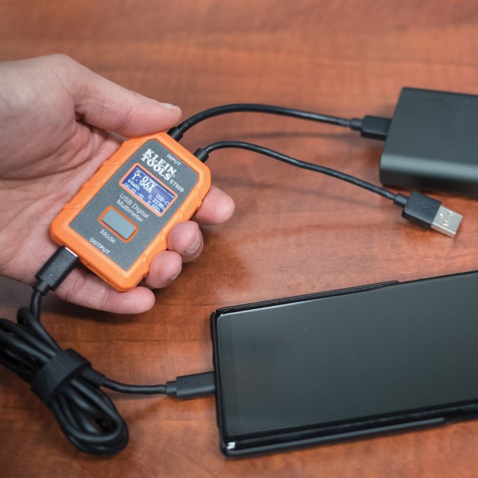 Klein Tools ET920 USB Digital Meter, USB-A and USB-C - Image 7