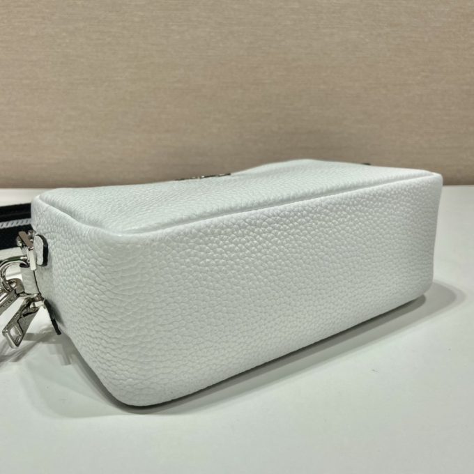Pra Bag With Shoulder Strap White For Women, Women's Bags 8.6in/22cm 1BH082_2DKV_F0009_V_3OM - Image 3
