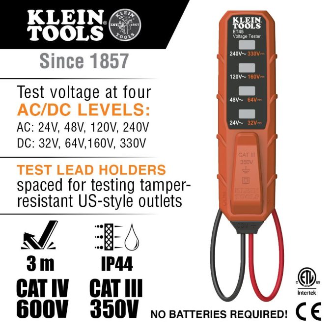Klein Tools MM320KIT Digital Multimeter Electrical Test Kit - Image 13