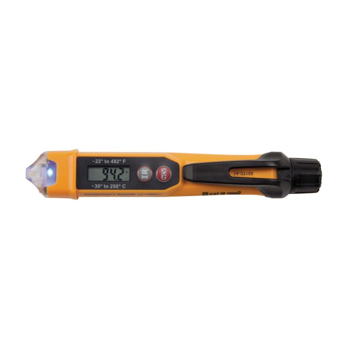 Klein Tools NCVT-4IR Non-Contact Voltage Tester with Infrared Thermometer Tests AC Voltage and IR Temperature - Image 5